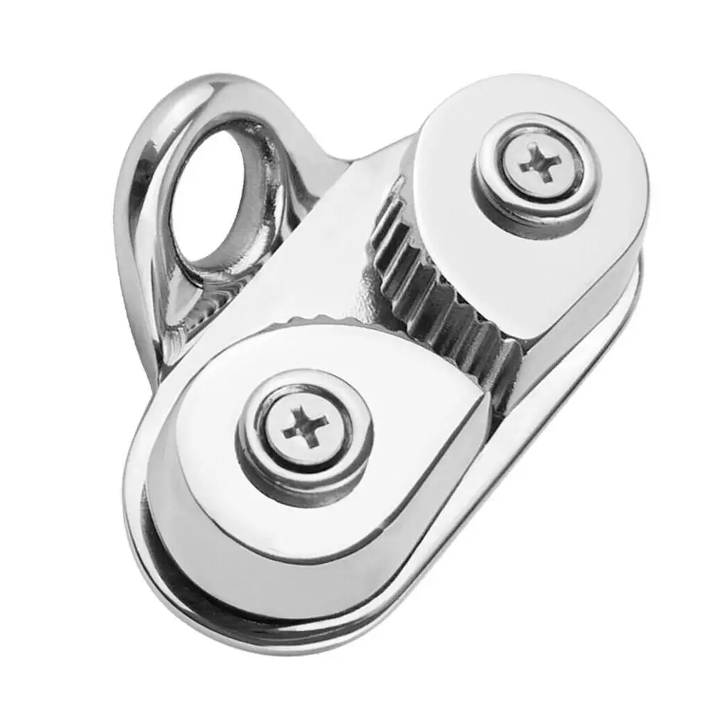 Boat Cam Cleat 316 Stainless Steel 85mm With Leading Ring Fairlead Sailing Boat Kayak Canoe Dinghy