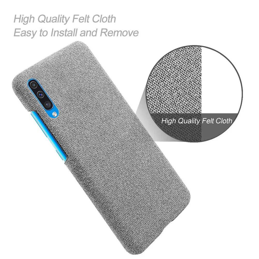 Ultra Thin Fabric Cloth Case For Samsung Galaxy A50 Case A30S A50S Phone Cover for Samsung A50 A 50 SM-A505FN/DS 6.4'' A 50 A30S