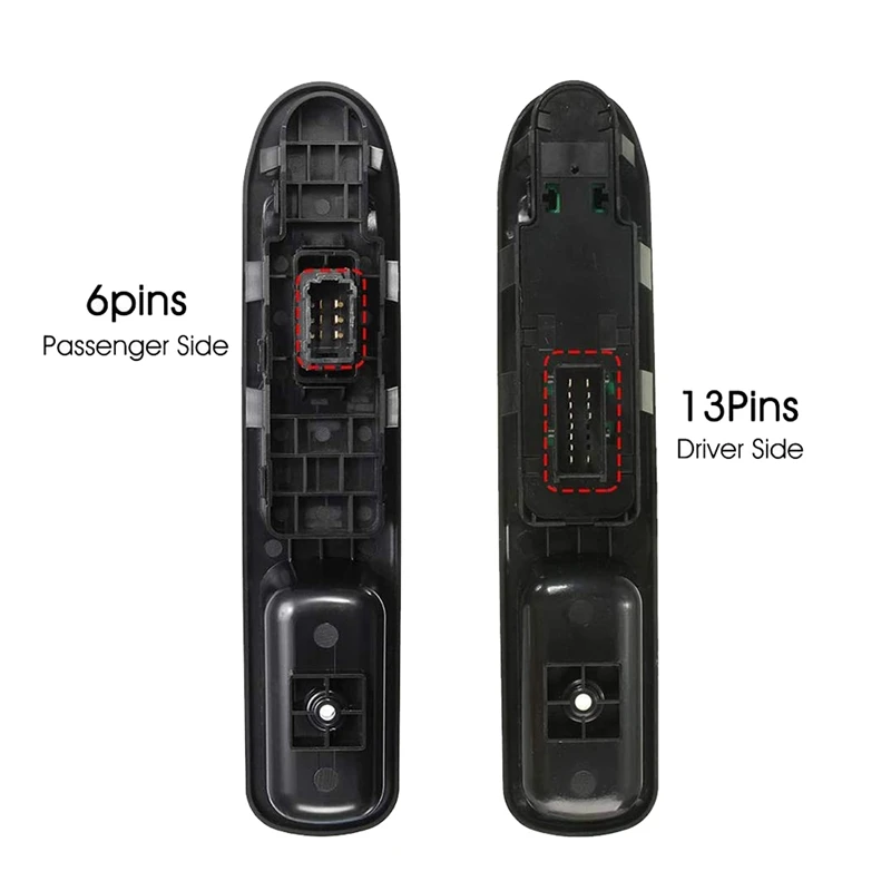 2Pcs Driver Side + Passenger Side Electric Power Window Control Switch for Peugeot 207 2007-2015 6554QC 6490HQ 6554HJ