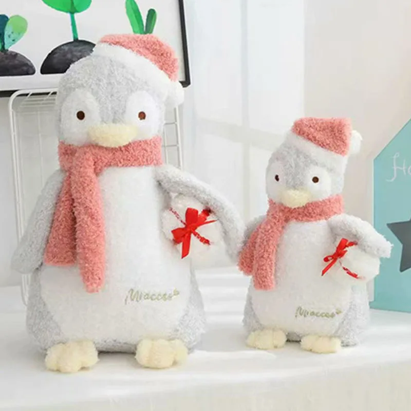 

Cartoon Animal Doll Plush Toys Pillow Cute Soft Christmas Penguin Ragdoll Creative Home Accessories for Kids Birthday Gifts