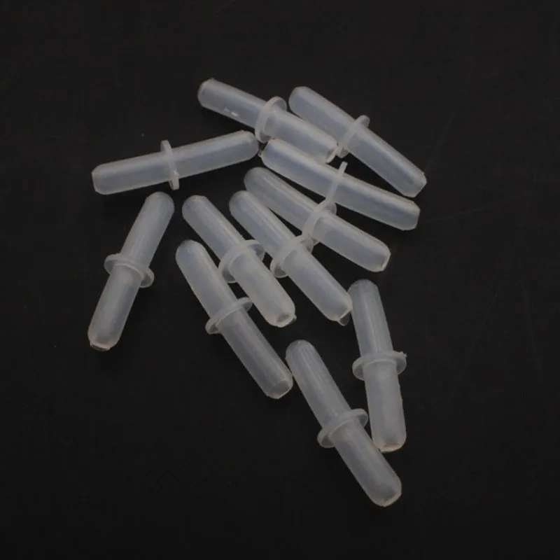 10pcs/lot 4mm Plastic Aquarium Connector Straight Fish Tank Air Pump Connector Control Valve Air Pipe Tube Accessories