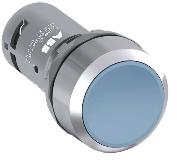 CP1-30L-10 10010876 1SFA619100R3014 Compact Pushbutton - Momentary - Flush - Blue - Non-illuminated - Chrome plastic - 1NO