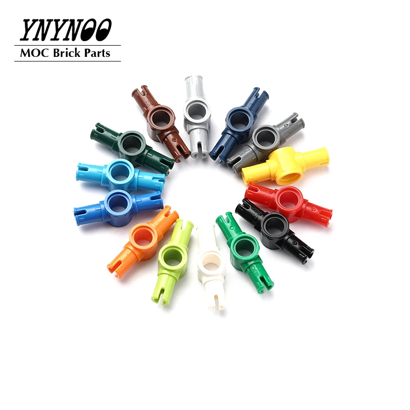 20Pcs/lot High-Tech Pin Connector Hub with 2 Pins with Friction Ridges Lengthwise 87082 MOC Building Blocks Brick Parts DIY Toys