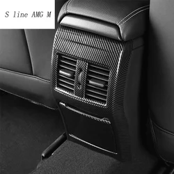 Carbon fiber Car styling Rear vent Air Outlet Covers Stickers Trim For Mercedes Benz A GLA CLA Class W176 X156 C117 Accessories