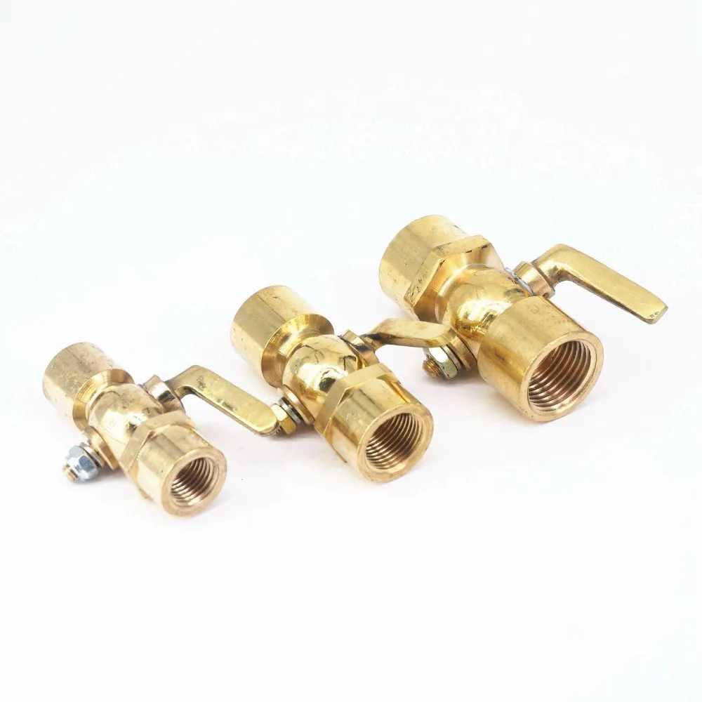 1/4 "3/8" 1/2 "BSP Innengewinde Messing Ablauf petcock Abschaltung Ventil Für Kraftstoff Gas Öl Luft – Detail 3