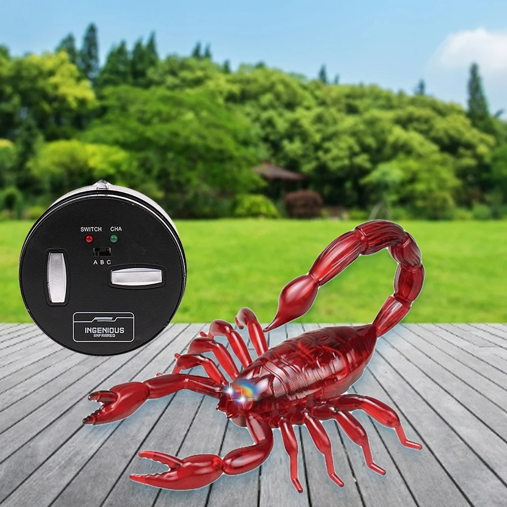 USB Rechargeable Remote Control Electric Scorpion Toy Smashing Simulation Realistic Tricky Toys Props