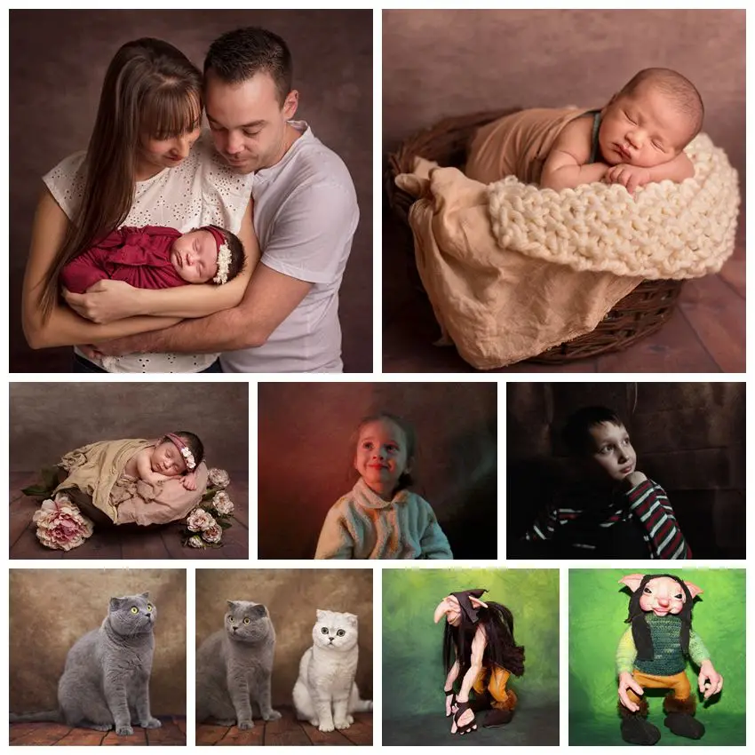 写真撮影用のレトロなビニールの背景,グランジグラデーション,無地,赤ちゃんの肖像画,写真スタジオ用