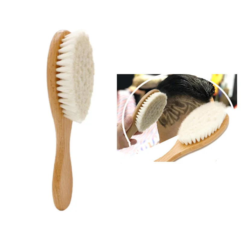 Men's 1PCS Shaving Brush Goat Bristle Hair Barber Salon Men Facial Beard Cleaning Appliance Shave Tool Razor Sweeping Brush