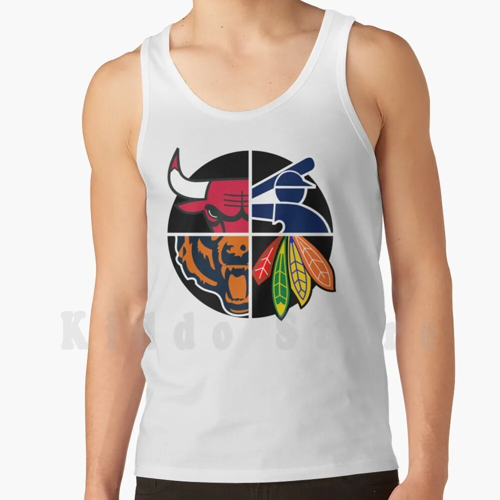 

Southside Chicago Sports Teams Майки Жилет 100% хлопок Chi Chicago Sports Teams Футбол Баскетбол Бейсбол