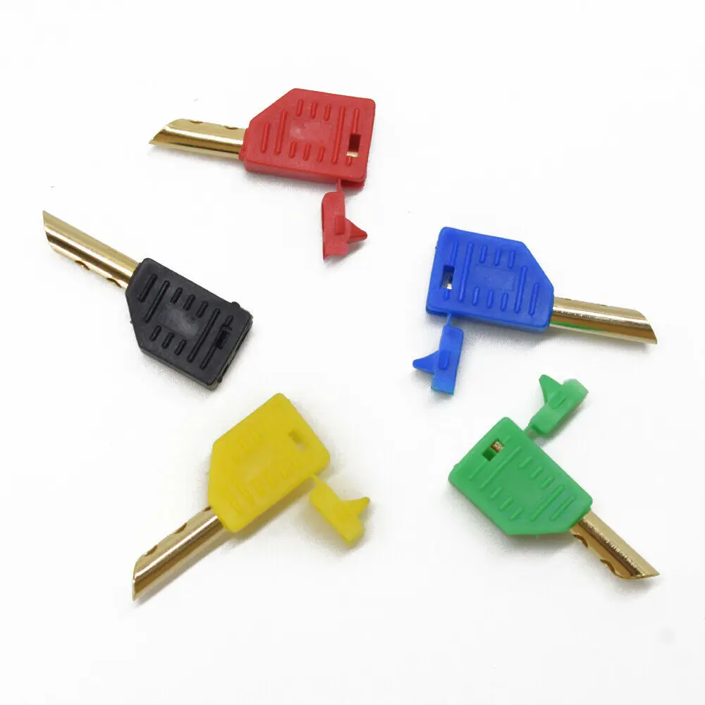 

5pcs Stackable BFA 4mm Banana Plug Z-Type Speaker Cable Connectors 5 Colors