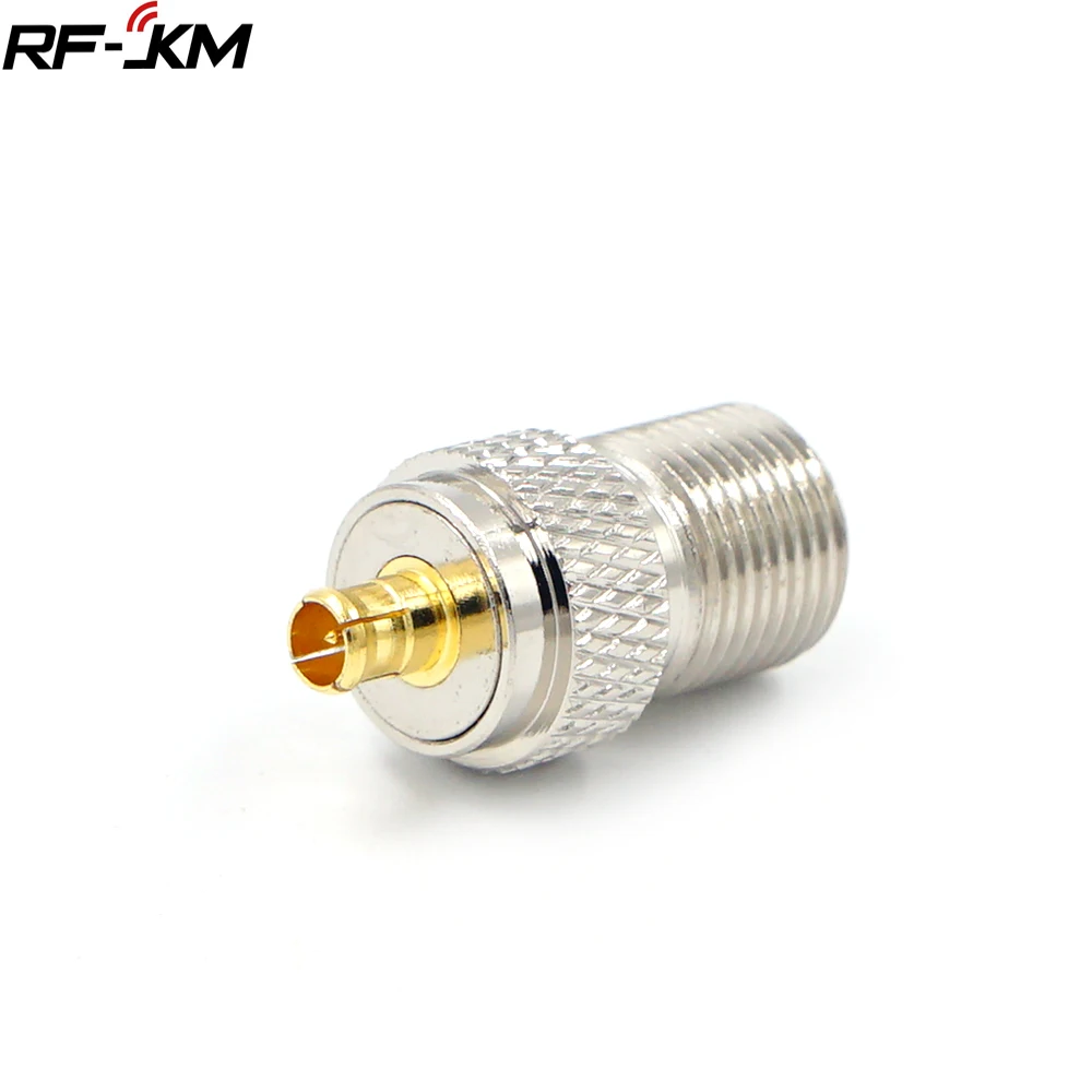 1pcs RF Connector MCX Male to F Female RF Coaxial Adapter Connector 75ohm for TV