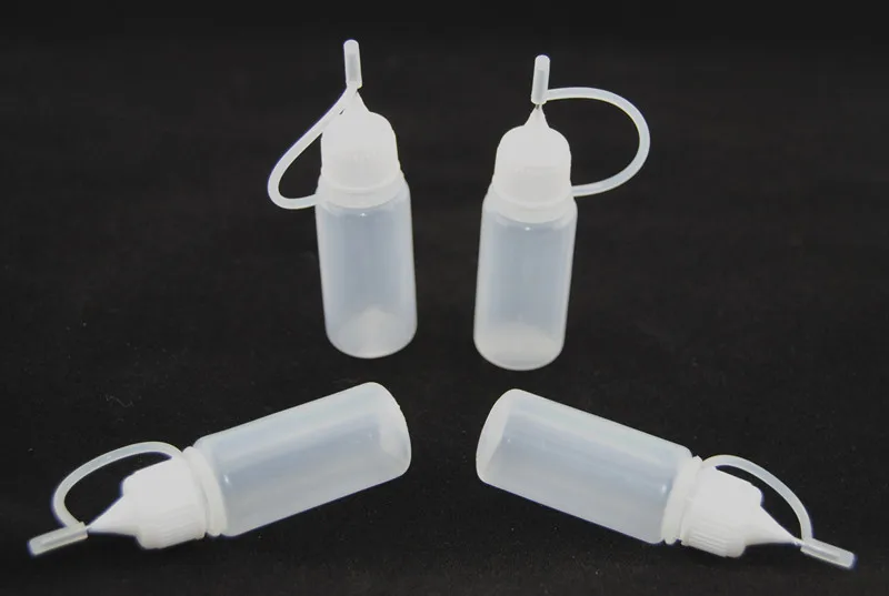 5pc Needle Tip E Liquid Drop Bottles Empty Plastic Bottle Squeezable Refillable Liquid Dropper Bottle 10ml Electronic Cigarette