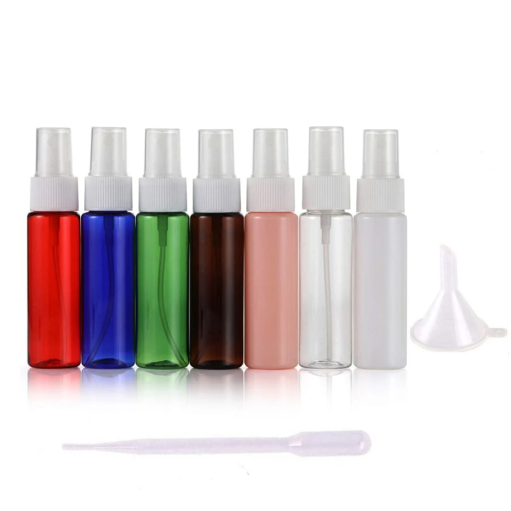 

Free Shipping 100pcs 1 Ounce 30ML Refillable Fine Mist Spray Bottle Perfume Sprayer Bottle Cosmetic Atomizers PET Spray Bottles