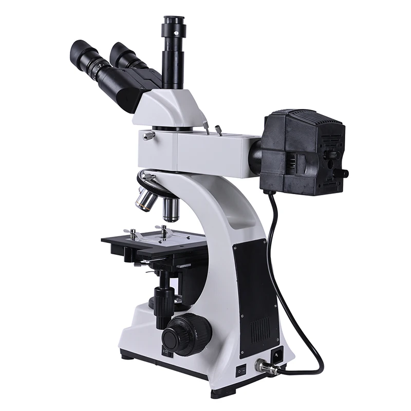 Trinocular HD Metallographic Microscope 5MP USB eyepiece Metal Mineral  LCD Chip Reflected Light  Stereo Biological 2 uses