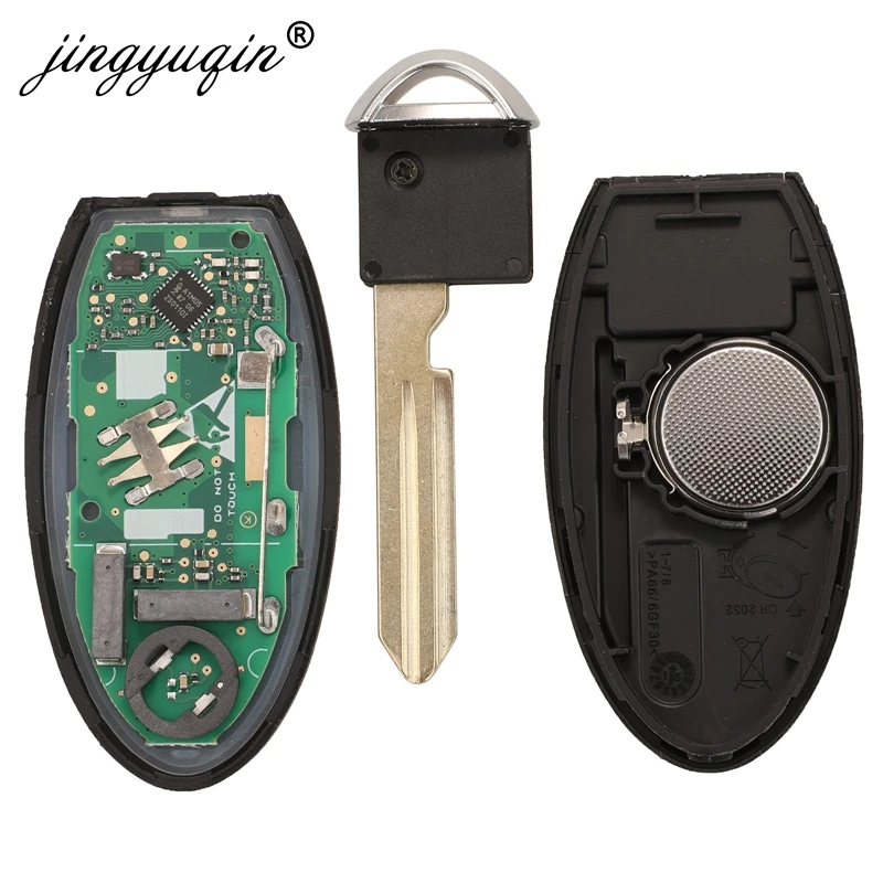 Jingyuqin S180144500 Keyless dla Nissan Kicks x-trail 2019 2020 zbliżeniowy inteligentny kluczyk samochodowy Fob 433MHz 4A NCF29A1M TXN1 285E3-5RF0A