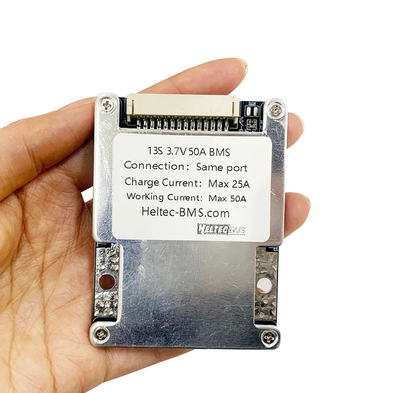Плата защиты литиевой батареи, 13S, 48 В, С балансирующим радиатором, BMS 13S, 40A, 50A, lifepo4/lipo аккумулятор для двигателя в пределах 1000 Вт