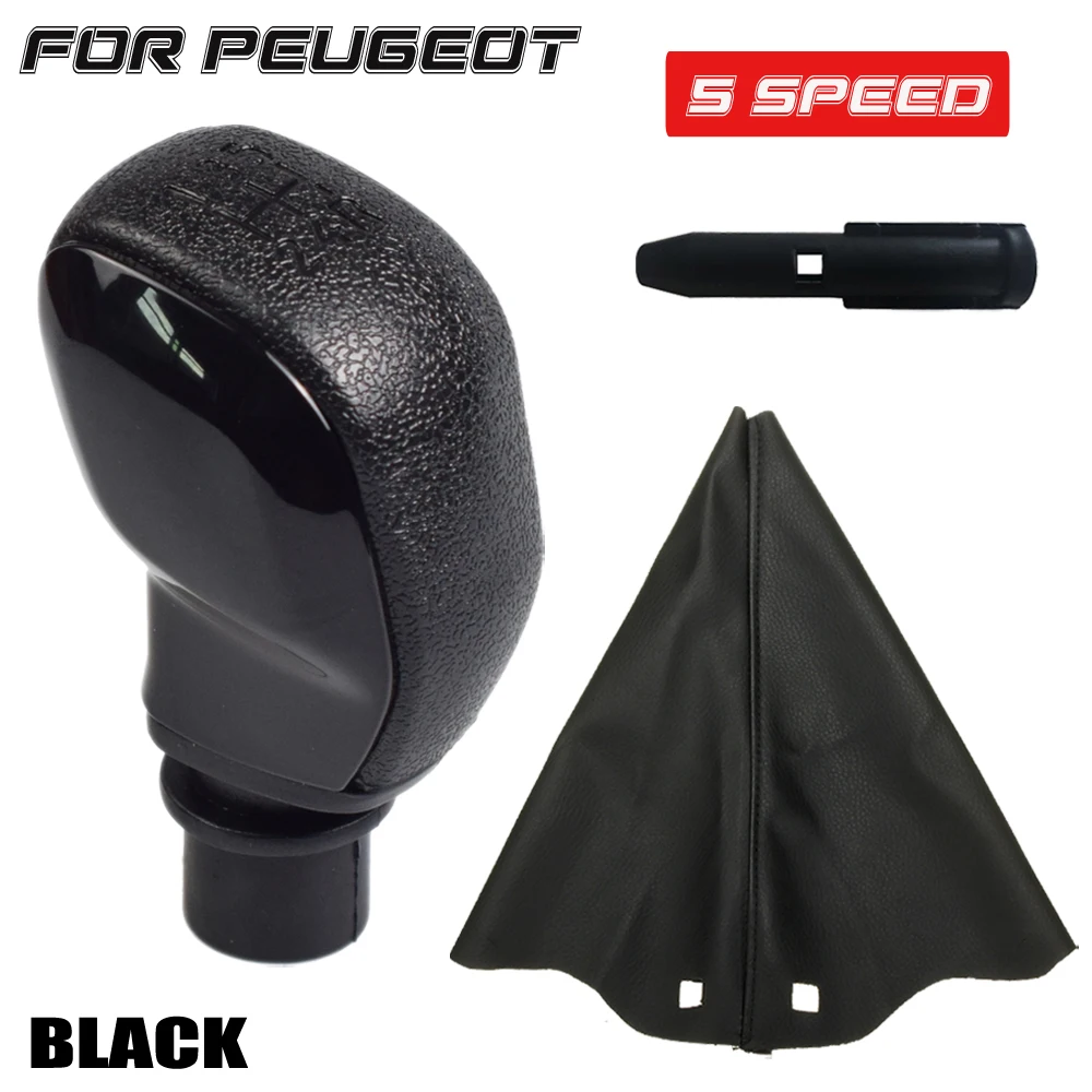 For Peugeot 206 Citroen C2 C3 C4 Sega Triumph Senna Elysee Picasso Shifter Boot Case Gear Shift Knob Head Lever Car Accessories