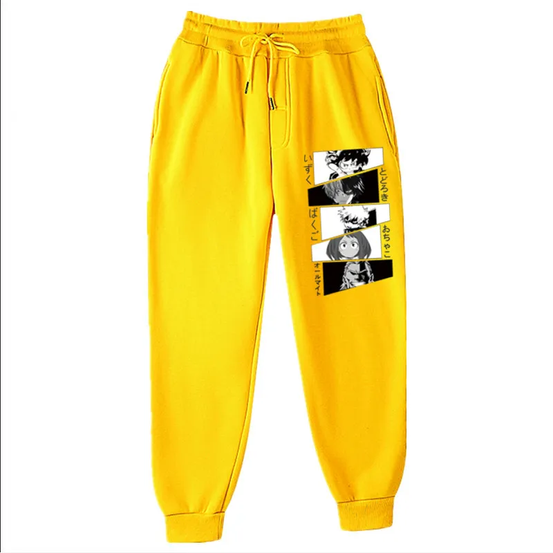 Japan Anime Hunter x Hunter Print pants Men's Sweatpants Joggers Lounge Pants Pockets Outdoor Hiking Running Trousers SweatpantS