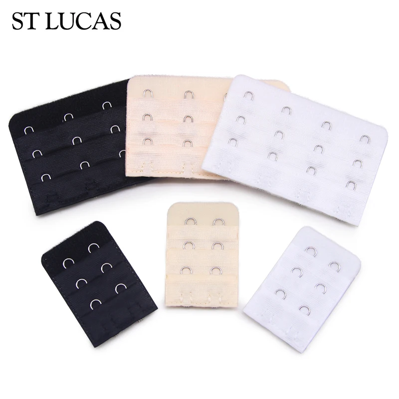 1 Piece Bra Extension Strap Extenders for Women Adjustable Belt Buckle Nylon Elastic Bra Extension Strap Hook Clip Expander