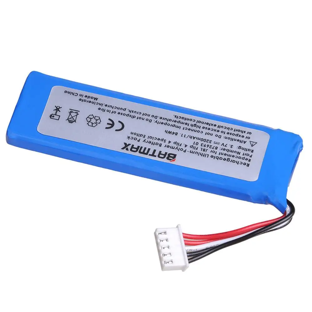 Batmax 3200mAh battery for JBL Flip 4, Flip 4 bluetooth speaker with free install tools  GSP872693 01