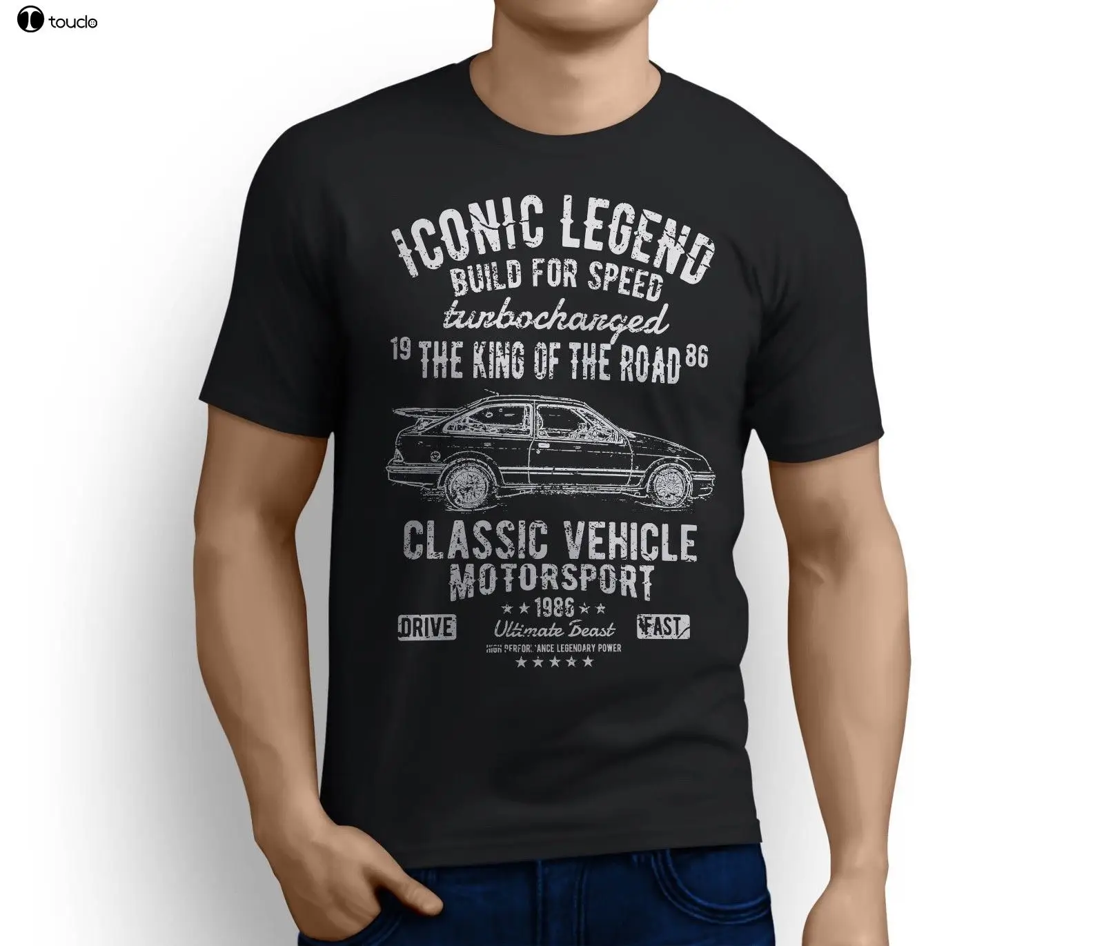 Summer New Men Cotton T-Shirt Legend AMERICAN CAR Sierra RS Cosworth RS500 Inspired Motorsports Car Art Unisex Hipster Tshirts