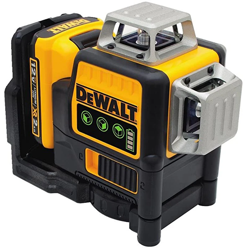 DEWALT 3D 12Lines Green Laser Level Vertical And Horizontal Indoor Outdoor Maker IP65 DW089LG Laser Level Battery Charger Set