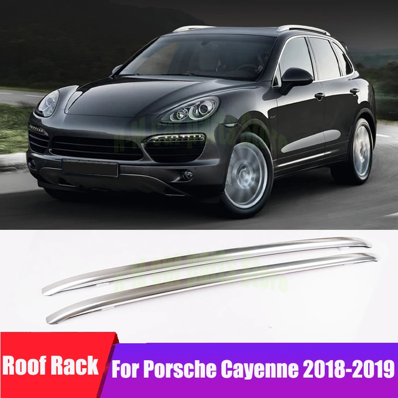 

Багажник на крышу для Porsche Cayenne 2018-2020 рейлинги для багажника, стойки для багажника, верхние рейки из алюминиевого сплава