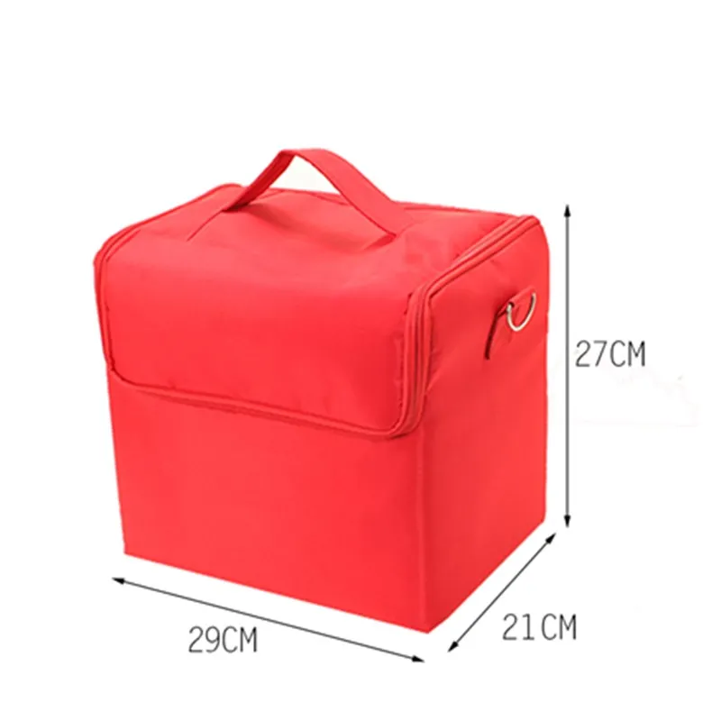 Portable Professional Waterproof Large Cosmetic Bag Nail Tattoo Semi-permanent Beauty MakeupToolbox Multilayer Storage bag