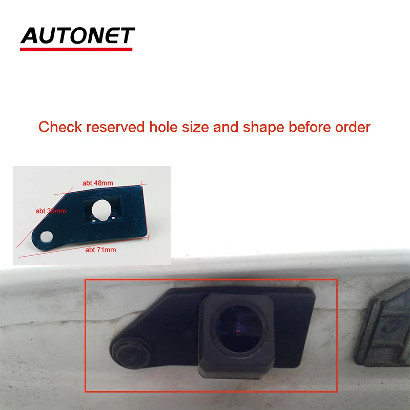 Autonet 1280*720P Rear view camera For Mitsubishi Outlander Sport ASX RVR 2011 2012 2013 2014 2015~2017 license plate cameraa