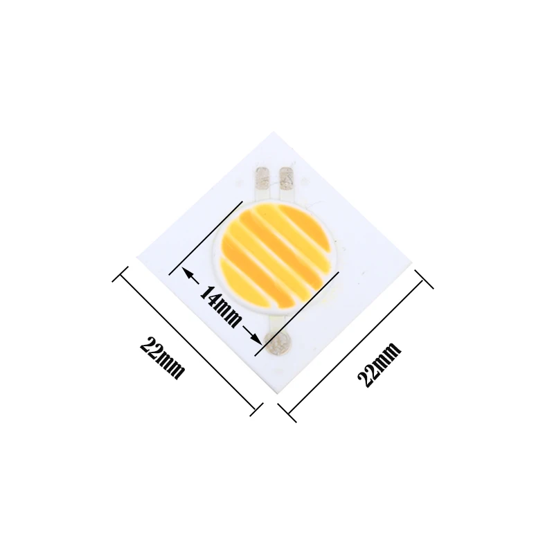 5PCS 22MM Double color LED COB chip Light Source Module 3000-6500K dimmable Round On Board 12W COB for led light spotlight bulb