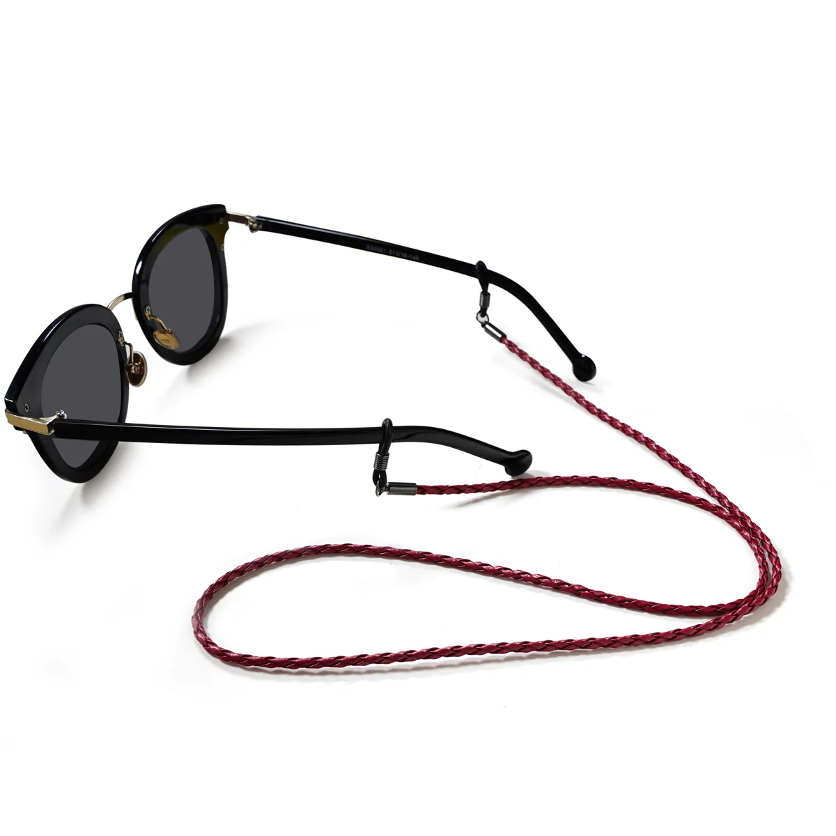New Thick Twist Sunglasses Premium PU Leather Rope Chains Glasses Lanyard Straps Outdoor Sports Anti-Slip Eyeglasses Accessories