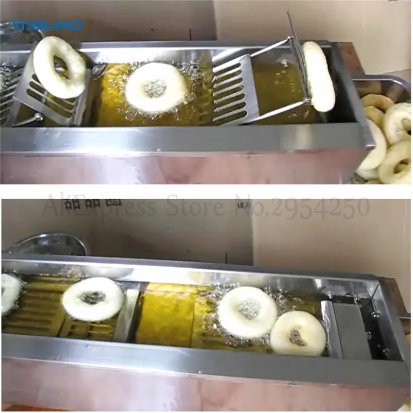 Electric Automatic Donut Fryer Machine Commercial Donuts Cake Maker High Productivity Doughnut Euipment 110V/220V