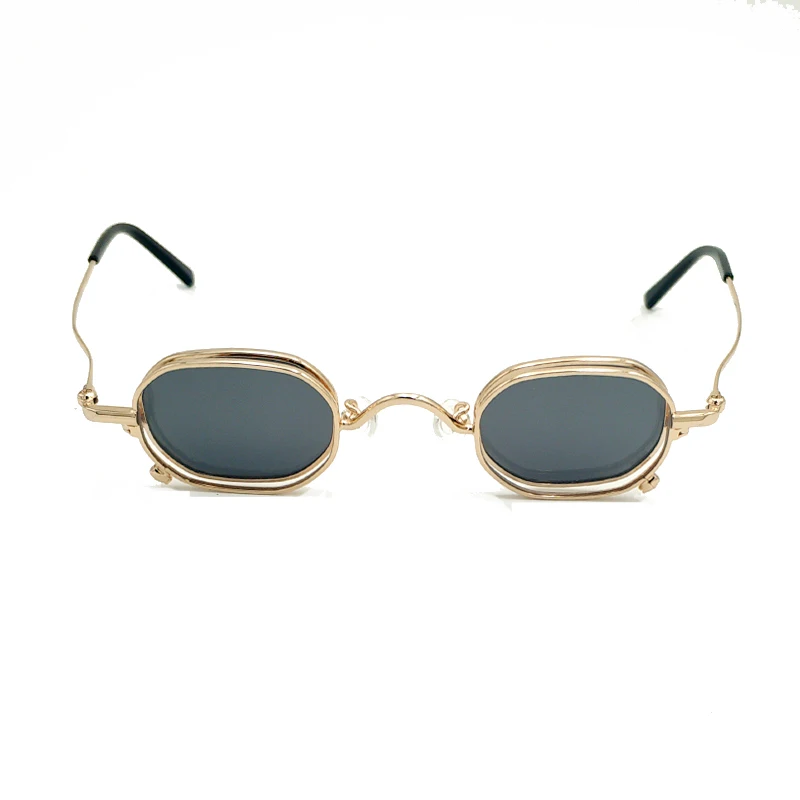 Retro sunglasses sunglasses ultra small personality independent design glasses myopia optical glasses four lens glasses