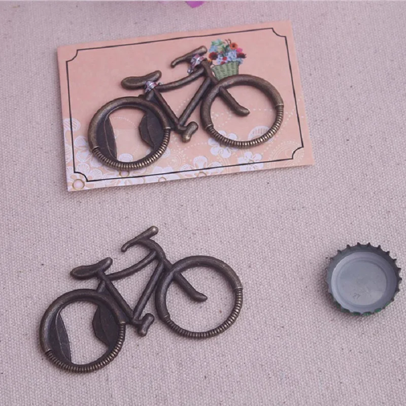 Metal Bicycle Bottle Opener Cute Cycle Beer Opener Wedding Favors