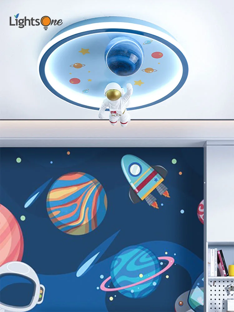 

Children's room bedroom ceiling light eye protection LED simple space cartoon creative boy room ceiling lamp