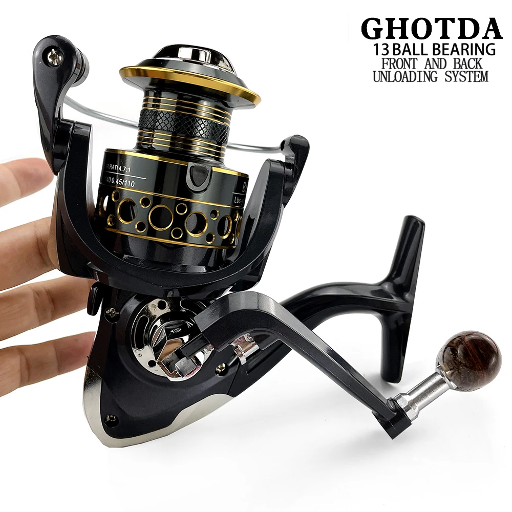 Spinning Fishing Reel 12 +1 Bearing High Speed Gear Ratio 5.2:1 Fishing Coil Wheels Saltwater Reel Carp Reel Fishing