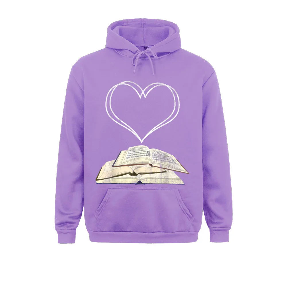 Book Nerd Book Lover Gift Reader Bookworm Heart Reading Sweatshirts Father Day Gift Hoodies Long Sleeve Newest Sportswear Men's