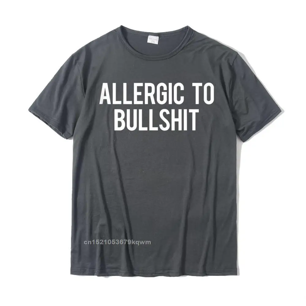 Allergic To Bullshit Gym Workout Fitness Funny Saying Tshirts Top Tops & Tees Cheap Fitness Tight Men T Shirts Fitness Tight