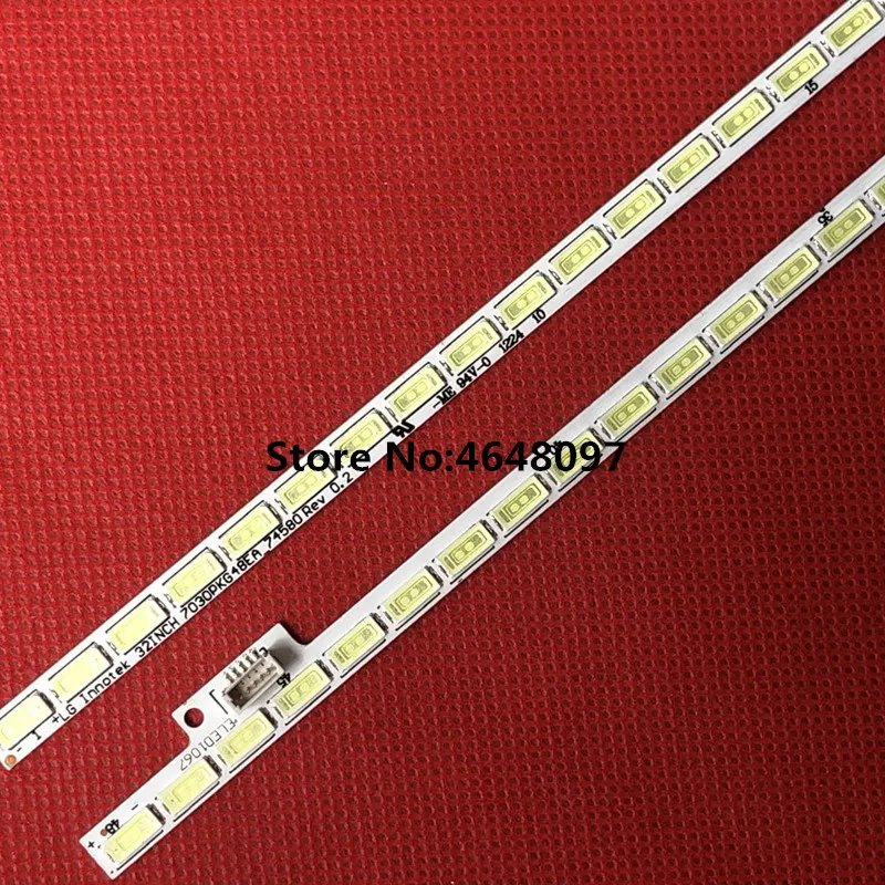 

394mm LED Backlight strip 48 lamp for LG Innotek 32INCH 7030PKG 48EA_74580 T320HVN01.2 TX-LR32EM5A