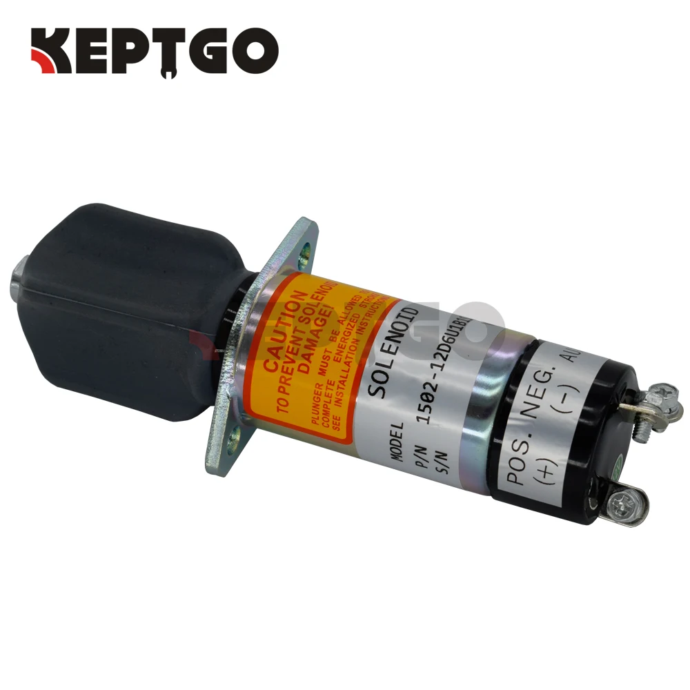 

New Fuel Stop Solenoid 1502-12D6U1B1S1A 1502 Series 307-2546 12V 3-Terminals For Woodward