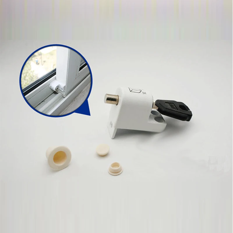 Window shield security lock Aluminum alloy plastic steel  window lock push-slip window anti-theft lock limit latch lock