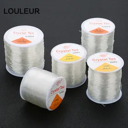 Louleur Strong Stretchy Elastic Ropes White Crystal String Cord Beading Wire Thread DIY Jewelry Bracelet Necklace Making