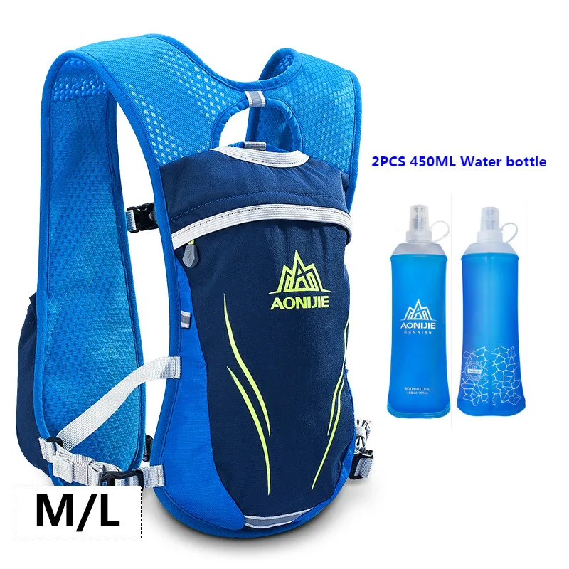 AONIJIE E885 Mới Chạy Marathon Thủy Hóa Nylon 5.5L Ngoài Trời Chạy Túi Đi Bộ Đường Dài Ba Lô Áo Marathon Đi Xe Đạp Ba Lô 450ML