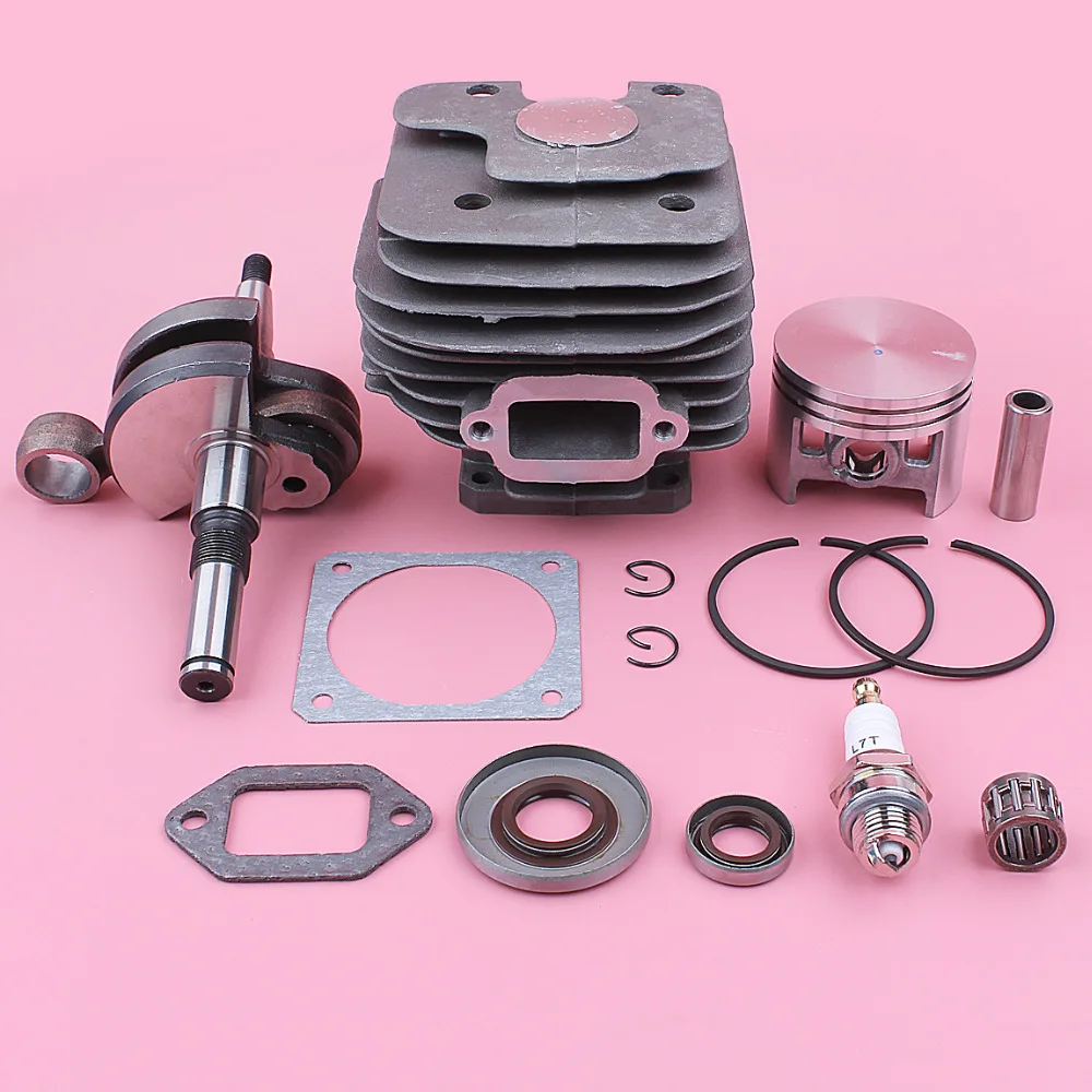 52mm Cylinder Piston Kit For Stihl MS380 038 MS 380 Crankshaft Oil Seal Gasket Chainsaw Tool Replacement Spare Part