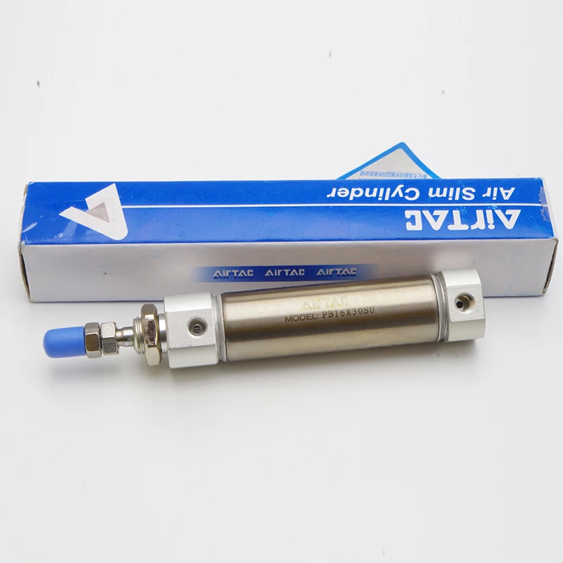 AIRTAC Bút Bằng Thép Không Gỉ Hình Mini Hình Trụ PB16X5SU PB16X10SU PB16X15SU PB16X20SU PB16X25SU PB16X30SU PB16X40SU PB16X50SU