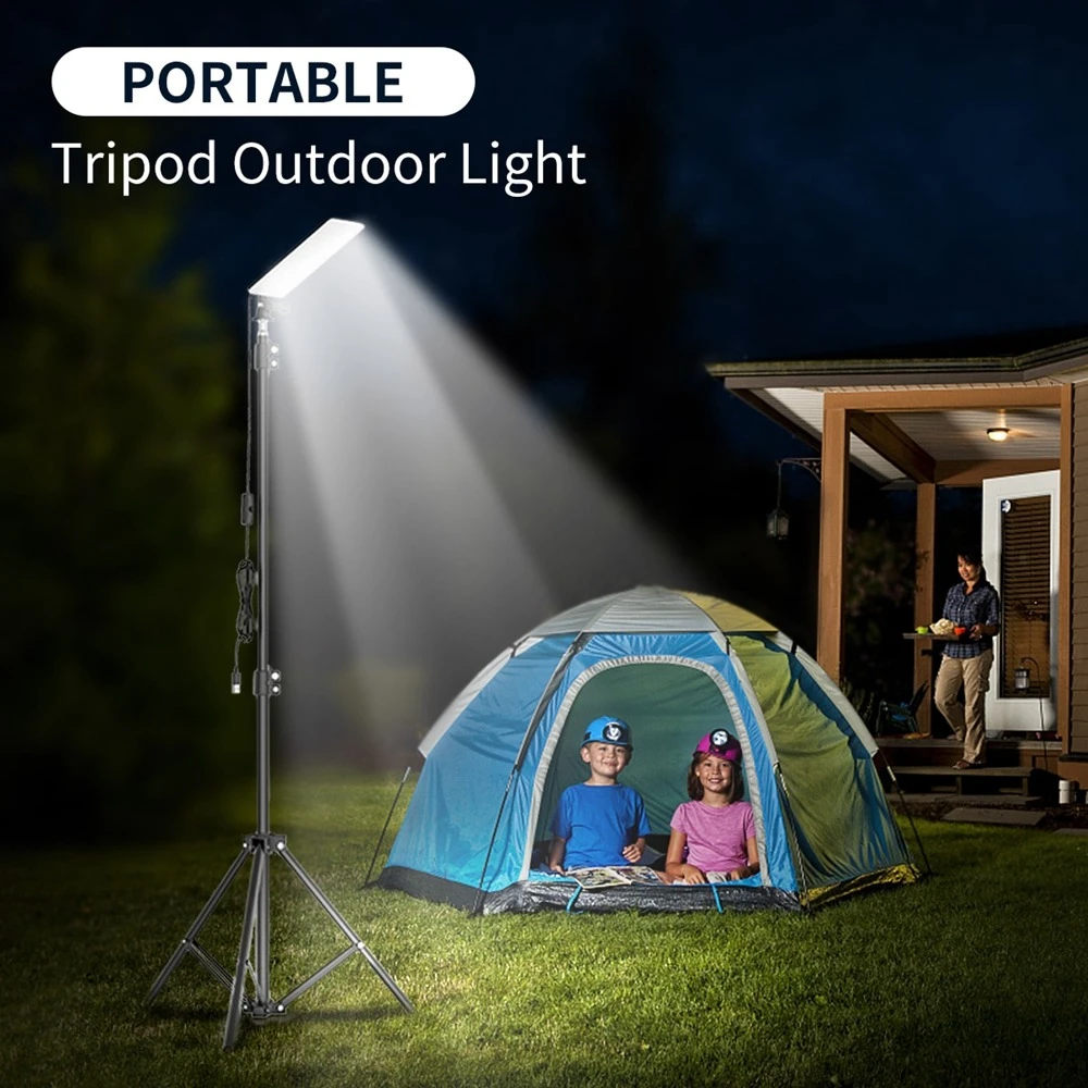 Camping Lantern Light Outdoor Tripod Portable Led Work Light Camping Lamp Emergency Light, Tent Light, BBQ, Night Fishing