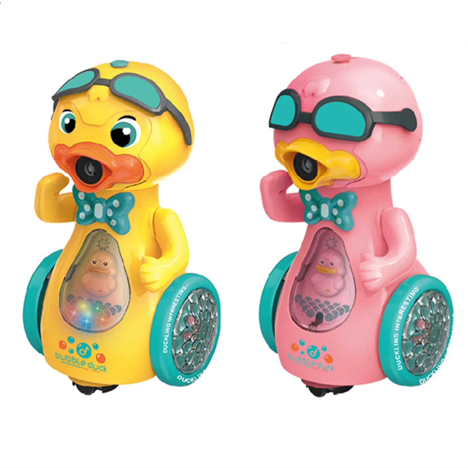 Cute Duck Bubbles Kids Toys Cartoon Bubble Machine soffiatore automatico a bolle con musica e luce per giocattoli per bambini