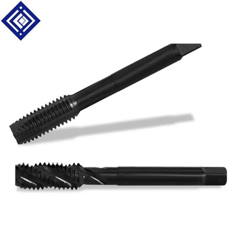 2 unidades/lotes HSS-E máquina torneira espiral de cabeça chata torneiras M8/M10/M12/M16