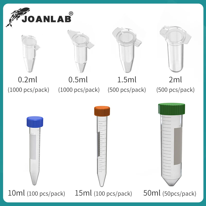 Mini provetta per centrifuga in plastica graduazione 0.2ml 0.5ml 1.5ml 2ml 10ml 15ml 50ml pcr tube prp tube provetta provette per centrifuga al