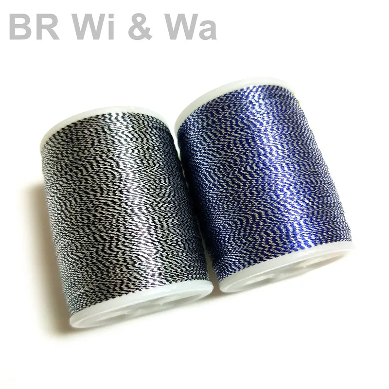 BR Wi&Wa  Metallic Thread  Two Color 230m/Spool  Size D Fishing Rod Component DIY Rod Building Repair 1pc Lot - Image 4